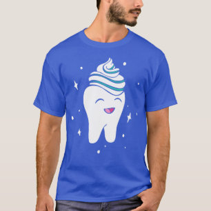Camiseta Dentista da pasta de dentes do Assistente dentário