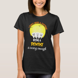 Camiseta Dentista de Dia de as Bruxas engraçado Dentes de C