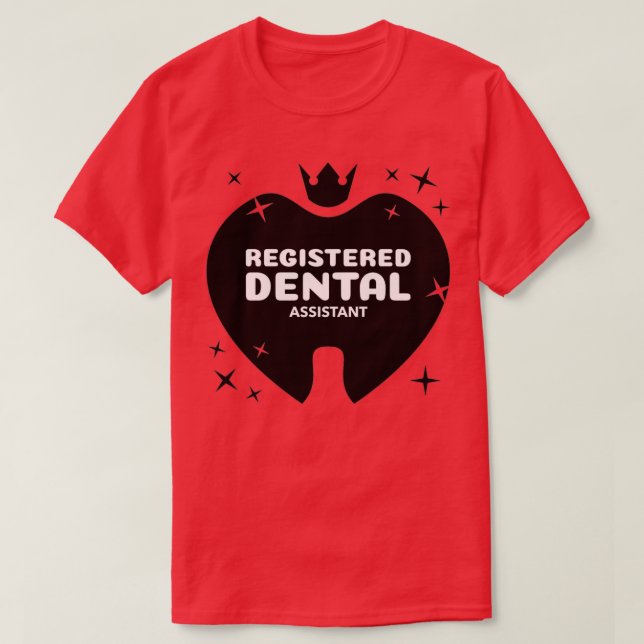 Camiseta Dentista de Higienista do Assistente Dental Regist (Frente do Design)