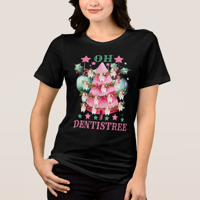 Camiseta Dentista de Natal Dentista (Frente)