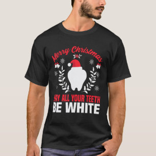 Camiseta Dentista de Natal Dentista Engraçado Higienista De