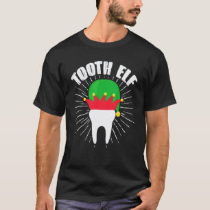Camiseta Dentista de Natal Higienista Dental Elfo do Dente