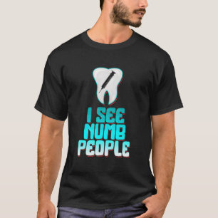 Camiseta Dentista de Saúde Bucal Assistente Dentário Aneste