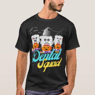 Camiseta Dentista Dental Squad Halloween Traje Pump