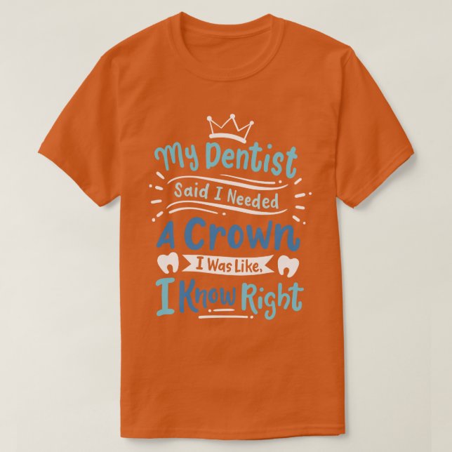 Camiseta Dentista dentária (Frente do Design)