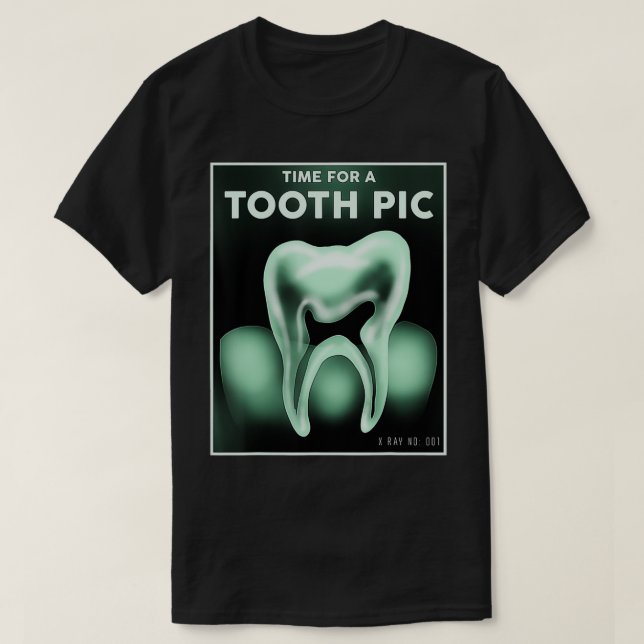 Camiseta Dentista Dentária De Estudante Dentária Para Um De (Frente do Design)