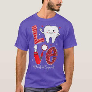 Camiseta Dentista Dentista do Amor aos Dentes Leopardo na E