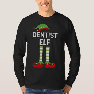 Camiseta Dentista Elf Cute Mating Family Natal Dental