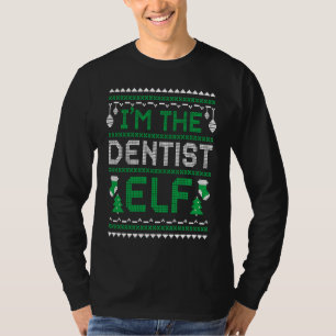 Camiseta Dentista Elfo de Natal Escola de Odontologia Odont