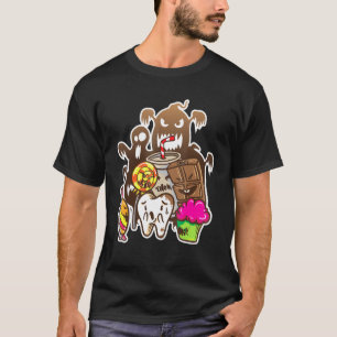 Camiseta Dentista Engraçado Dental Halloween Assustado Den