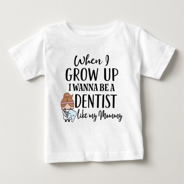 Camiseta Dentista Futuro Como Minha Mamãe (Frente)