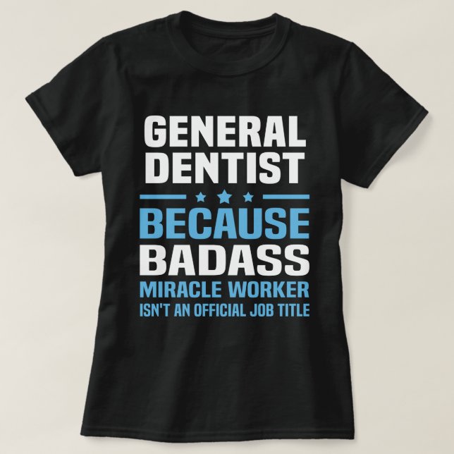 Camiseta Dentista geral (Frente do Design)
