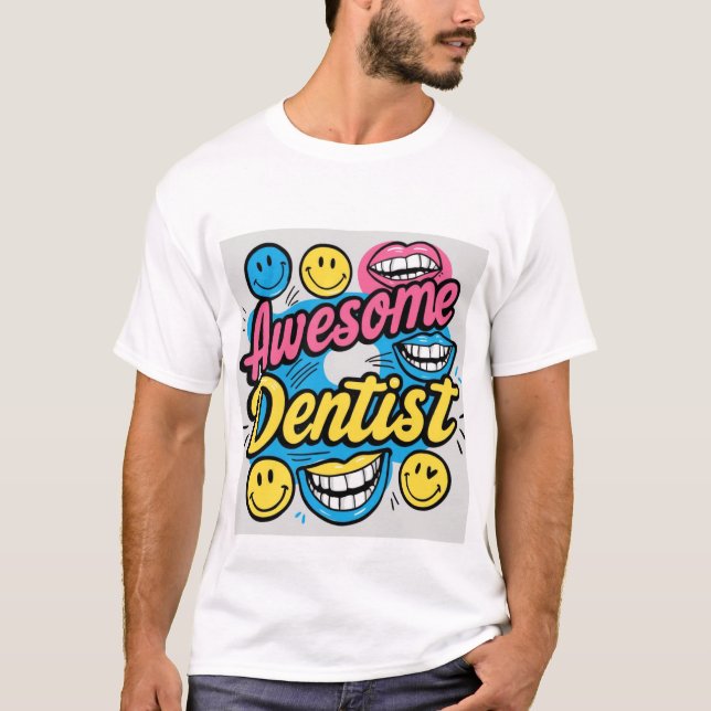 Camiseta Dentista incrível obrigado (Frente)