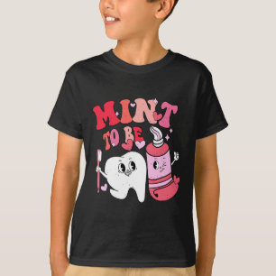Camiseta Dentista Morango Menta Para Ser Escova de Dentes C