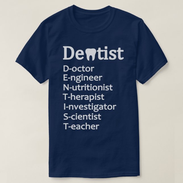 Camiseta Dentista Oferece Melhor Apreciação Dentista (Frente do Design)