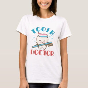 Camiseta Dentista Pediátrica Médico Dentista Dente