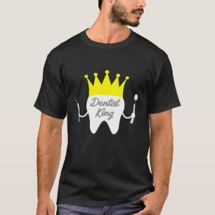 Camiseta Dentista Rei Coroa Dental Estudante Dentária Sch