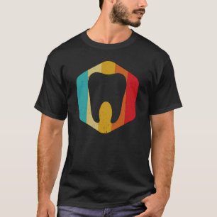 Camiseta Dentista Retro Higienista Presente Dental Dente Mo