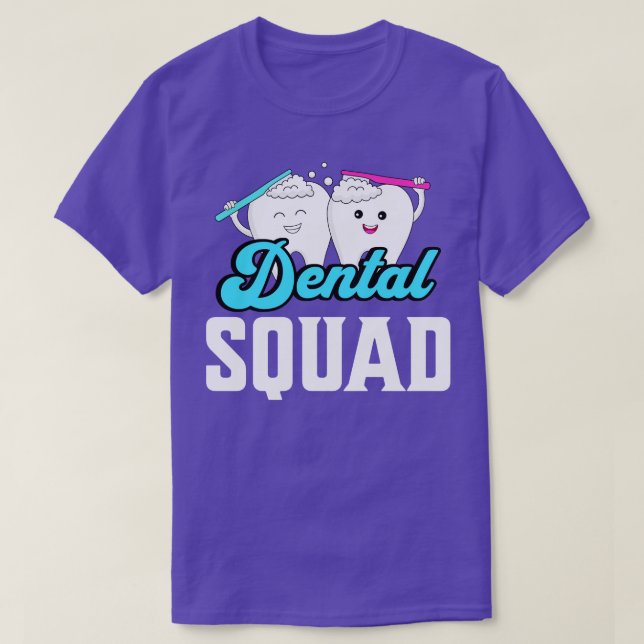 Camiseta Dentistas de esquadra dentária (Frente do Design)