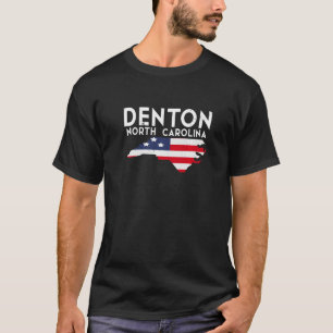 Camiseta Denton North Carolina EUA State America Viagem Pre