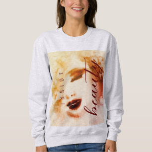 Camiseta Dentro Bela Brilhando Dourada Pintura Por Aquarela