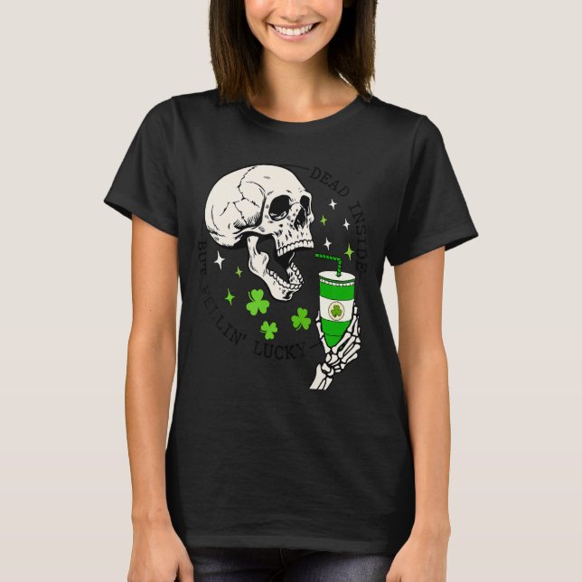 Camiseta Dentro de café do Skeleton de Patrick, mas Feeli (Frente)