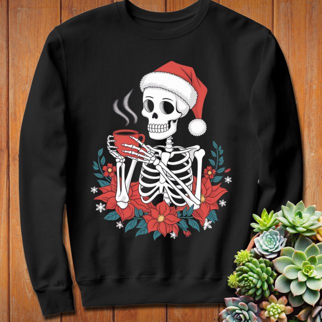 Camiseta Dentro de morto Skeleton Natal Sarcasmo Natal (Criador carregado)