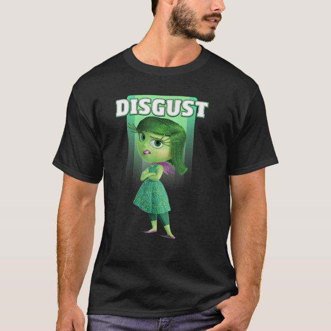 Camiseta Dentro de Pixar de Disney Poster Verde de Retrato (Frente)