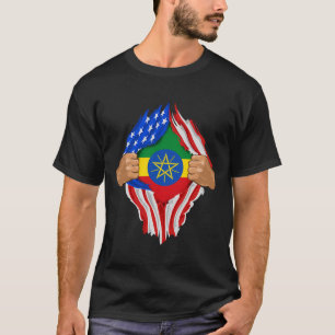 Camiseta Dentro de Sangue Etíope Presente na Etiópia