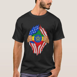 Camiseta Dentro de Sangue Etíope Presente na Etiópia