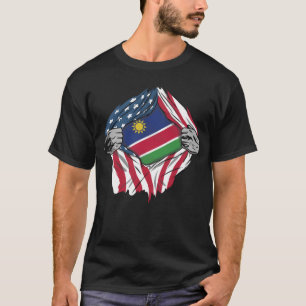 Camiseta Dentro de Sangue Namíbia Bandeira
