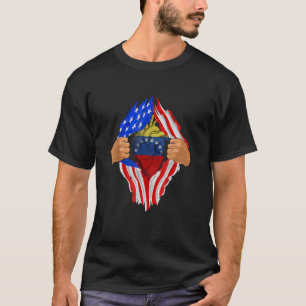 Camiseta Dentro de sangue venezuelano na Venezuela