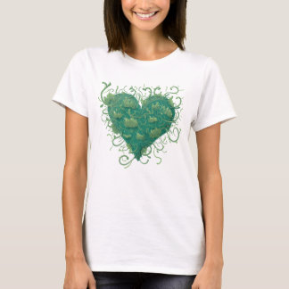 Camiseta Dentro do Coração Verde