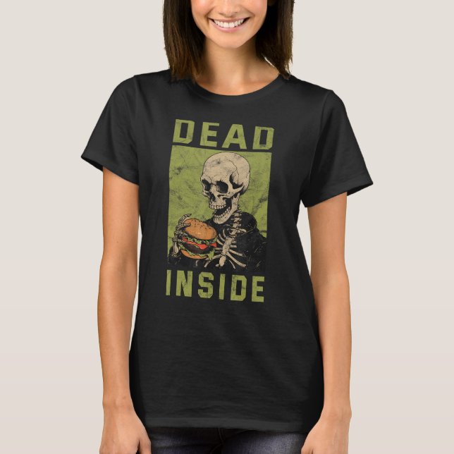Camiseta Dentro do morto Skeleton Yami Doença Mental Menher (Frente)