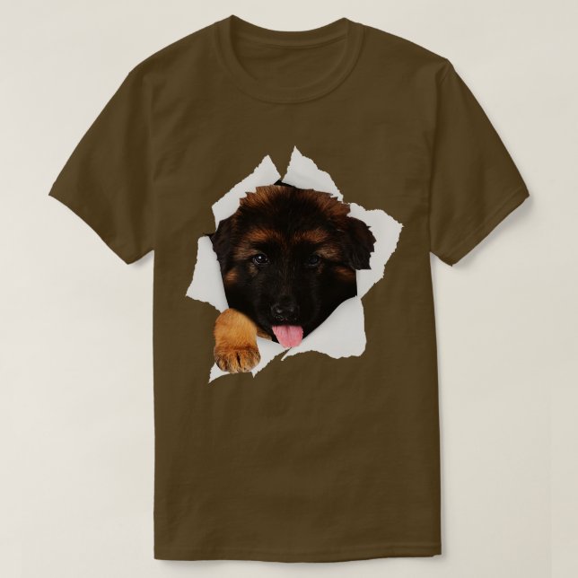 Camiseta Dentro German shepherd german shepherd Shirt (Frente do Design)