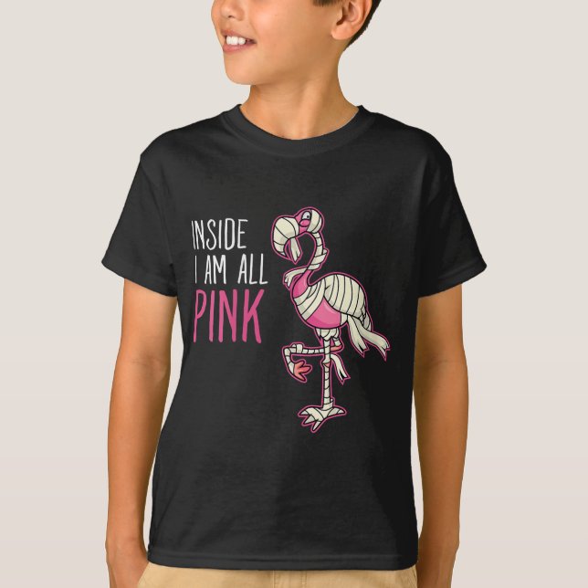 Camiseta Dentro I All Pink Flamingo | Funny Flamingo (Frente)