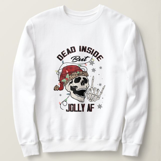 Camiseta dentro morto, mas alegre (Frente do Design)