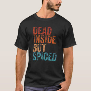 Camiseta Dentro morto, Mas Ponta De Pumpkin Em Queda Espalh