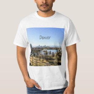 Camiseta Denver City e Mountain Colorado