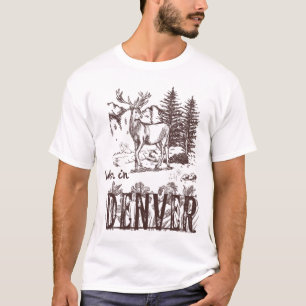 Camiseta Denver Colorado Deer Nature Scene Design