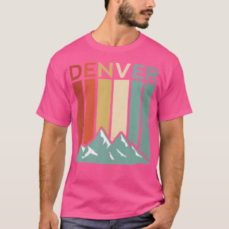 Camiseta Denver Colorado Rocky Mountain Retro Vintage Hikin
