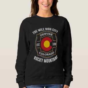 Camiseta Denver Colorado Rocky Mounts Mile High City Sou