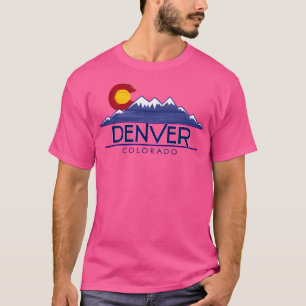 Camiseta Denver Colorado Wood Mounts Capa de beisebol