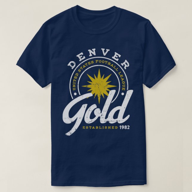 Camiseta Denver Dourado (Frente do Design)