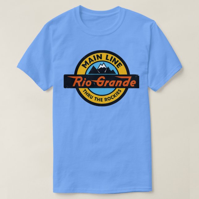 Camiseta Denver e Rio Grande Western Railroad 2 (Frente do Design)