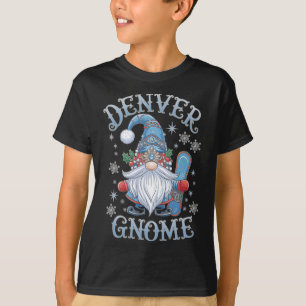 Camiseta Denver Gnomo Christmas Cheer Snowboard Divertido