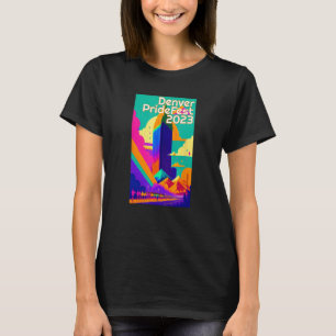 Camiseta Denver PrideFest 2023 Orgulho gay Mile LGBTQ High 