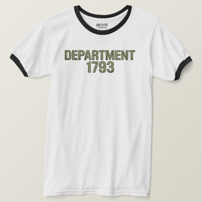 Camiseta Departamento 1793 Ringer (Frente do Design)