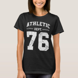 Camiseta Departamento de Atletismo Retro 76 Clássico Aniver