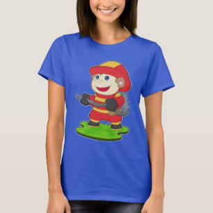 Camiseta Departamento de Bombeiros Macaco Bombeiro